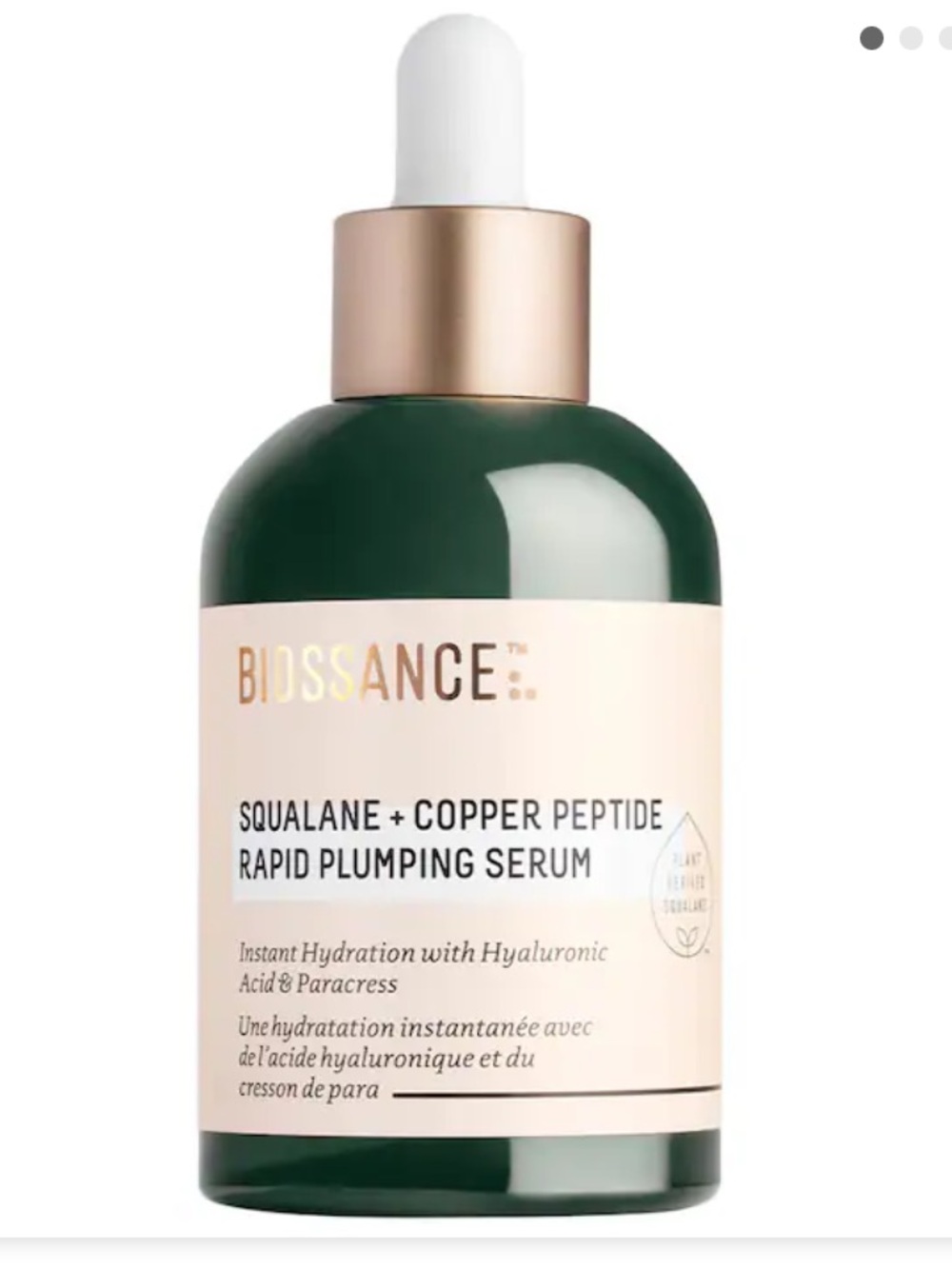 NIB Biossance Plumping Serum